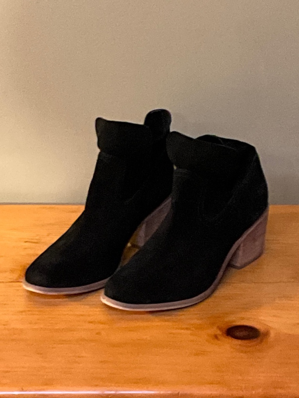 BP black Suede Booties